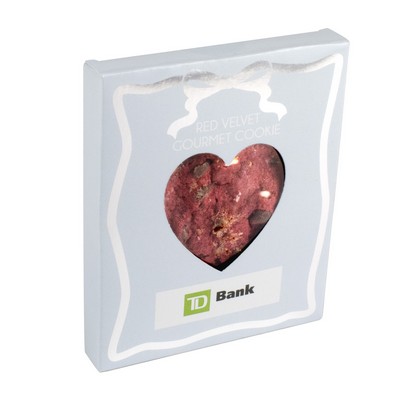 Luxe Cookie Box w/ Heart Window - Red Velvet Gourmet Cookie